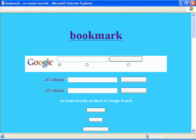 bookmark with search